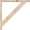Ekena Millwork Traditional Block Smooth Bracket w/ Offset Brace, Douglas Fir, 3 1/2"W x 28"D x 28"H BKT0402X28X28TRA05SDF - alternate 4